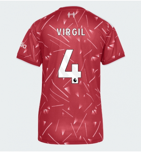 Strój piłkarski Liverpool Virgil van Dijk #4 Koszulka Podstawowej damskie 2026-27 Krótki Rękaw Strój piłkarski Liverpool Virgil van Dijk #4 Koszulka Podstawowej damskie 2026-27 Krótki Rękaw