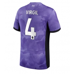Strój piłkarski Liverpool Virgil van Dijk #4 Koszulka Trzeciej 2023-24 Krótki Rękaw