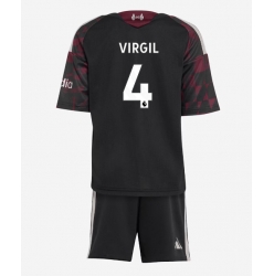 Strój piłkarski Liverpool Virgil van Dijk #4 Koszulka Trzeciej dziecięce 2026-27 Krótki Rękaw (+ Krótkie spodenki)