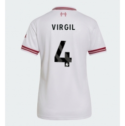 Strój piłkarski Liverpool Virgil van Dijk #4 Koszulka Wyjazdowej damskie 2026-27 Krótki Rękaw
