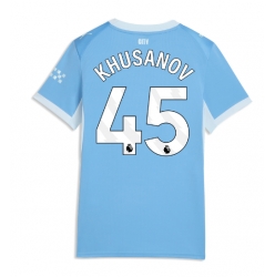 Strój piłkarski Manchester City Abdukodir Khusanov #45 Koszulka Podstawowej damskie 2026-27 Krótki Rękaw