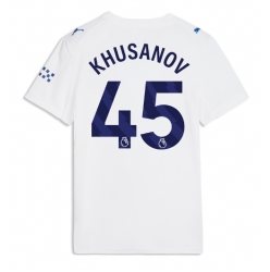 Strój piłkarski Manchester City Abdukodir Khusanov #45 Koszulka Trzeciej damskie 2026-27 Krótki Rękaw