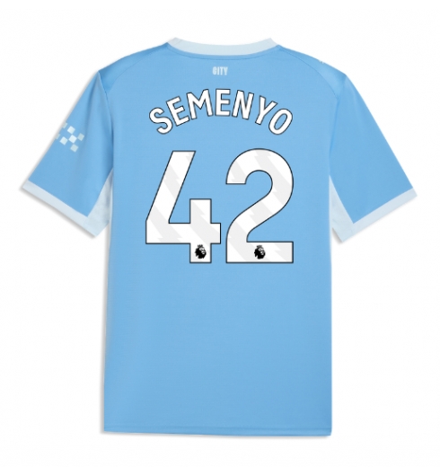 Strój piłkarski Manchester City Antoine Semenyo #42 Koszulka Podstawowej 2026-27 Krótki Rękaw Strój piłkarski Manchester City Antoine Semenyo #42 Koszulka Podstawowej 2026-27 Krótki Rękaw