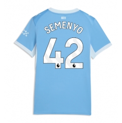 Strój piłkarski Manchester City Antoine Semenyo #42 Koszulka Podstawowej damskie 2026-27 Krótki Rękaw
