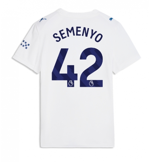 Strój piłkarski Manchester City Antoine Semenyo #42 Koszulka Trzeciej damskie 2026-27 Krótki Rękaw Strój piłkarski Manchester City Antoine Semenyo #42 Koszulka Trzeciej damskie 2026-27 Krótki Rękaw
