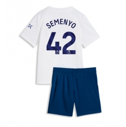 Strój piłkarski Manchester City Antoine Semenyo #42 Koszulka Trzeciej dziecięce 2026-27 Krótki Rękaw (+ Krótkie spodenki)