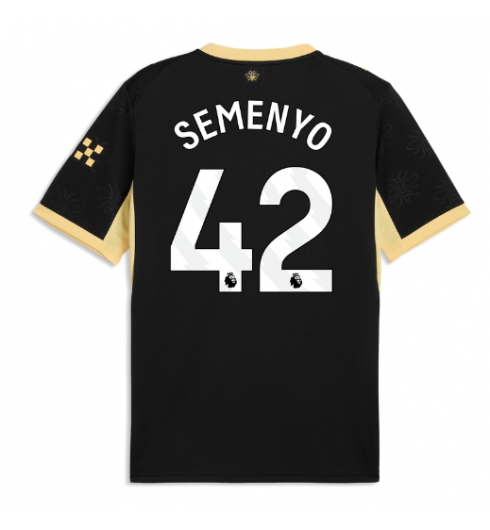 Strój piłkarski Manchester City Antoine Semenyo #42 Koszulka Wyjazdowej 2026-27 Krótki Rękaw Strój piłkarski Manchester City Antoine Semenyo #42 Koszulka Wyjazdowej 2026-27 Krótki Rękaw