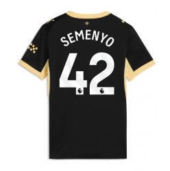 Strój piłkarski Manchester City Antoine Semenyo #42 Koszulka Wyjazdowej damskie 2026-27 Krótki Rękaw