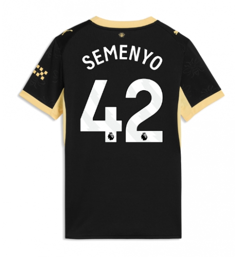 Strój piłkarski Manchester City Antoine Semenyo #42 Koszulka Wyjazdowej damskie 2026-27 Krótki Rękaw Strój piłkarski Manchester City Antoine Semenyo #42 Koszulka Wyjazdowej damskie 2026-27 Krótki Rękaw