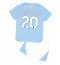 Strój piłkarski Manchester City Bernardo Silva #20 Koszulka Podstawowej dziecięce 2023-24 Krótki Rękaw (+ Krótkie spodenki)