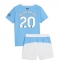 Strój piłkarski Manchester City Bernardo Silva #20 Koszulka Podstawowej dziecięce 2025-26 Krótki Rękaw (+ Krótkie spodenki)