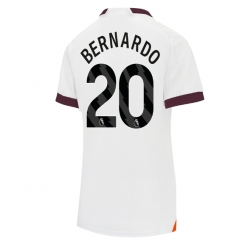 Strój piłkarski Manchester City Bernardo Silva #20 Koszulka Wyjazdowej damskie 2023-24 Krótki Rękaw
