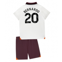 Strój piłkarski Manchester City Bernardo Silva #20 Koszulka Wyjazdowej dziecięce 2023-24 Krótki Rękaw (+ Krótkie spodenki)