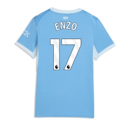 Strój piłkarski Manchester City Enzo Fernandez #17 Koszulka Podstawowej damskie 2026-27 Krótki Rękaw
