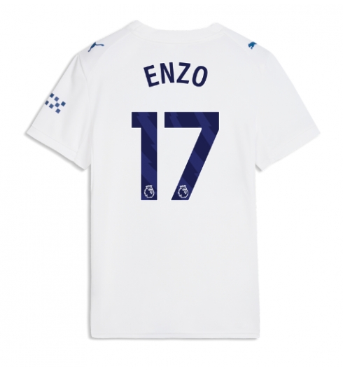 Strój piłkarski Manchester City Enzo Fernandez #17 Koszulka Trzeciej damskie 2026-27 Krótki Rękaw Strój piłkarski Manchester City Enzo Fernandez #17 Koszulka Trzeciej damskie 2026-27 Krótki Rękaw