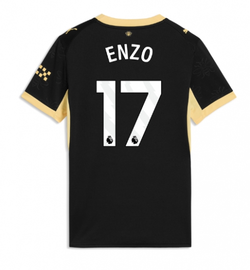 Strój piłkarski Manchester City Enzo Fernandez #17 Koszulka Wyjazdowej damskie 2026-27 Krótki Rękaw Strój piłkarski Manchester City Enzo Fernandez #17 Koszulka Wyjazdowej damskie 2026-27 Krótki Rękaw