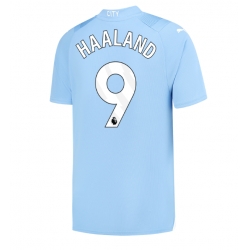 Strój piłkarski Manchester City Erling Haaland #9 Koszulka Podstawowej 2023-24 Krótki Rękaw