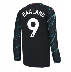 Strój piłkarski Manchester City Erling Haaland #9 Koszulka Trzeciej 2023-24 Długi Rękaw