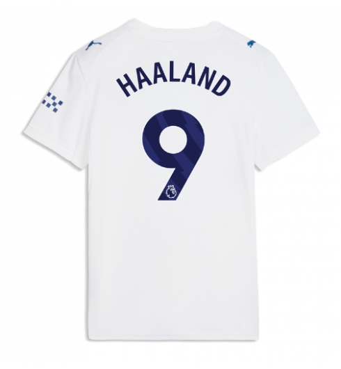 Strój piłkarski Manchester City Erling Haaland #9 Koszulka Trzeciej damskie 2026-27 Krótki Rękaw Strój piłkarski Manchester City Erling Haaland #9 Koszulka Trzeciej damskie 2026-27 Krótki Rękaw