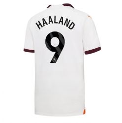 Strój piłkarski Manchester City Erling Haaland #9 Koszulka Wyjazdowej 2023-24 Krótki Rękaw