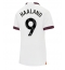 Strój piłkarski Manchester City Erling Haaland #9 Koszulka Wyjazdowej damskie 2023-24 Krótki Rękaw