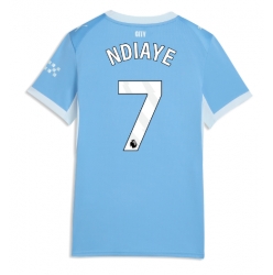 Strój piłkarski Manchester City Iliman Ndiaye #7 Koszulka Podstawowej damskie 2026-27 Krótki Rękaw