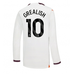 Strój piłkarski Manchester City Jack Grealish #10 Koszulka Wyjazdowej 2023-24 Długi Rękaw
