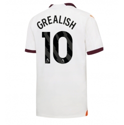 Strój piłkarski Manchester City Jack Grealish #10 Koszulka Wyjazdowej 2023-24 Krótki Rękaw