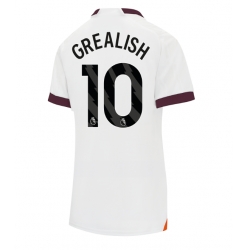 Strój piłkarski Manchester City Jack Grealish #10 Koszulka Wyjazdowej damskie 2023-24 Krótki Rękaw