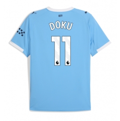 Strój piłkarski Manchester City Jeremy Doku #11 Koszulka Podstawowej 2025-26 Krótki Rękaw