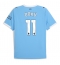 Strój piłkarski Manchester City Jeremy Doku #11 Koszulka Podstawowej 2025-26 Krótki Rękaw