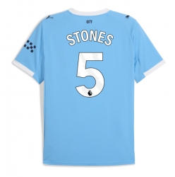 Strój piłkarski Manchester City John Stones #5 Koszulka Podstawowej 2025-26 Krótki Rękaw