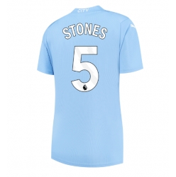 Strój piłkarski Manchester City John Stones #5 Koszulka Podstawowej damskie 2023-24 Krótki Rękaw