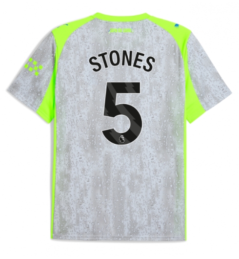 Strój piłkarski Manchester City John Stones #5 Koszulka Trzeciej 2025-26 Krótki Rękaw Strój piłkarski Manchester City John Stones #5 Koszulka Trzeciej 2025-26 Krótki Rękaw
