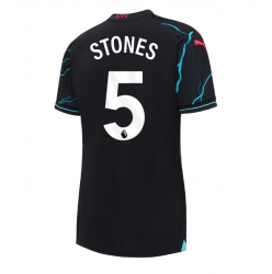 Strój piłkarski Manchester City John Stones #5 Koszulka Trzeciej damskie 2023-24 Krótki Rękaw