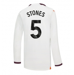 Strój piłkarski Manchester City John Stones #5 Koszulka Wyjazdowej 2023-24 Długi Rękaw