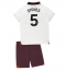 Strój piłkarski Manchester City John Stones #5 Koszulka Wyjazdowej dziecięce 2023-24 Krótki Rękaw (+ Krótkie spodenki)