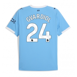 Strój piłkarski Manchester City Josko Gvardiol #24 Koszulka Podstawowej 2025-26 Krótki Rękaw