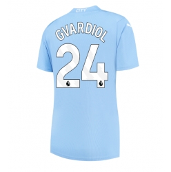 Strój piłkarski Manchester City Josko Gvardiol #24 Koszulka Podstawowej damskie 2023-24 Krótki Rękaw