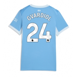 Strój piłkarski Manchester City Josko Gvardiol #24 Koszulka Podstawowej damskie 2026-27 Krótki Rękaw