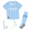 Strój piłkarski Manchester City Josko Gvardiol #24 Koszulka Podstawowej dziecięce 2023-24 Krótki Rękaw (+ Krótkie spodenki)
