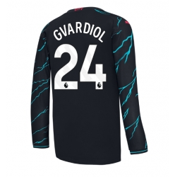 Strój piłkarski Manchester City Josko Gvardiol #24 Koszulka Trzeciej 2023-24 Długi Rękaw