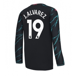 Strój piłkarski Manchester City Julian Alvarez #19 Koszulka Trzeciej 2023-24 Długi Rękaw