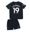 Strój piłkarski Manchester City Julian Alvarez #19 Koszulka Trzeciej dziecięce 2023-24 Krótki Rękaw (+ Krótkie spodenki)