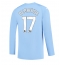 Strój piłkarski Manchester City Kevin De Bruyne #17 Koszulka Podstawowej 2023-24 Długi Rękaw