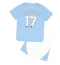 Strój piłkarski Manchester City Kevin De Bruyne #17 Koszulka Podstawowej dziecięce 2023-24 Krótki Rękaw (+ Krótkie spodenki)