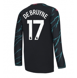 Strój piłkarski Manchester City Kevin De Bruyne #17 Koszulka Trzeciej 2023-24 Długi Rękaw
