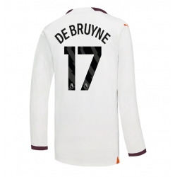 Strój piłkarski Manchester City Kevin De Bruyne #17 Koszulka Wyjazdowej 2023-24 Długi Rękaw