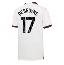Strój piłkarski Manchester City Kevin De Bruyne #17 Koszulka Wyjazdowej 2023-24 Krótki Rękaw