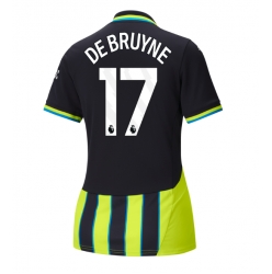 Strój piłkarski Manchester City Kevin De Bruyne #17 Koszulka Wyjazdowej damskie 2024-25 Krótki Rękaw